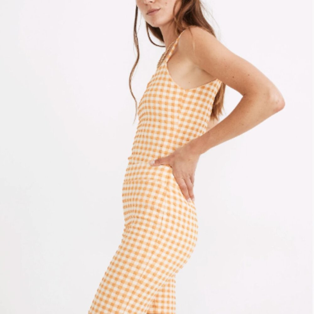Madewell Gingham Jacquard Biker Shorts - Picture 2 of 4